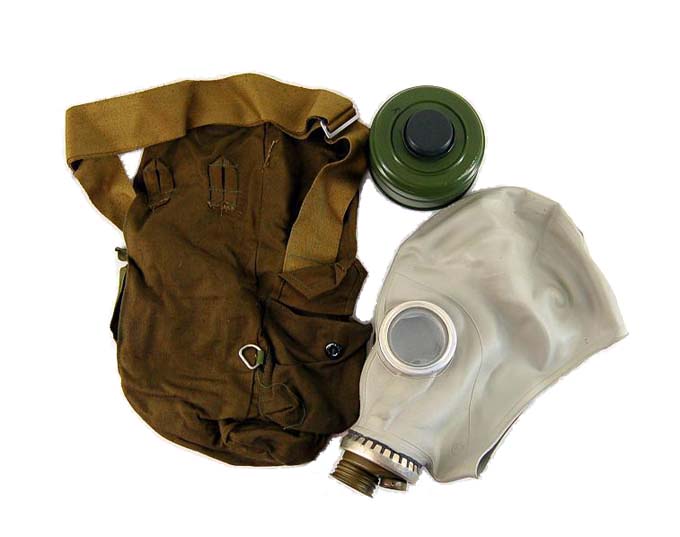 Russian Gas Mask in Bag  Rubber Adult Hood (Condom Style) with Filter 